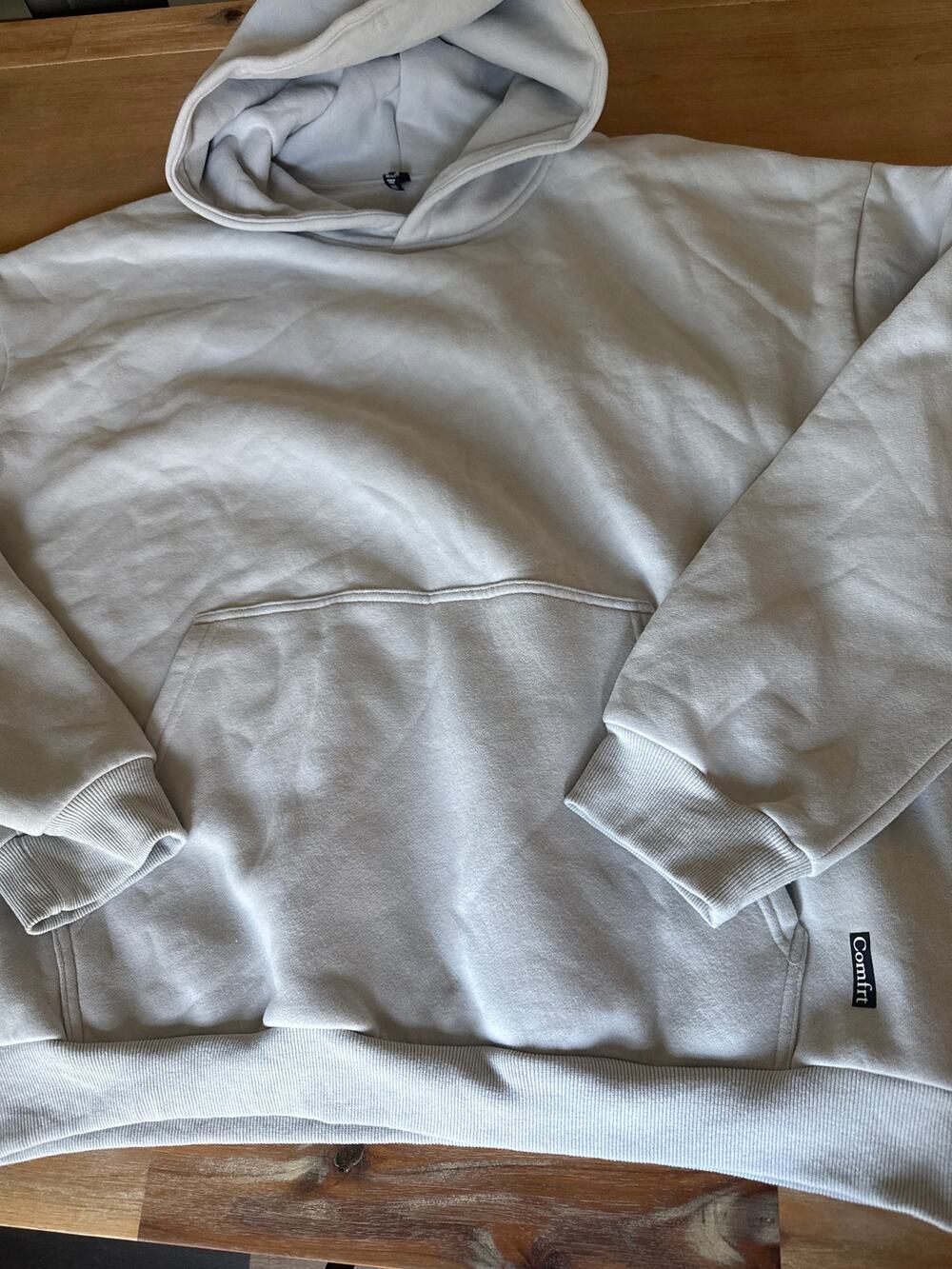 Comfrt Unisex 2XL light gray fog hoodie Sweatshirt Travel Leisure Soft